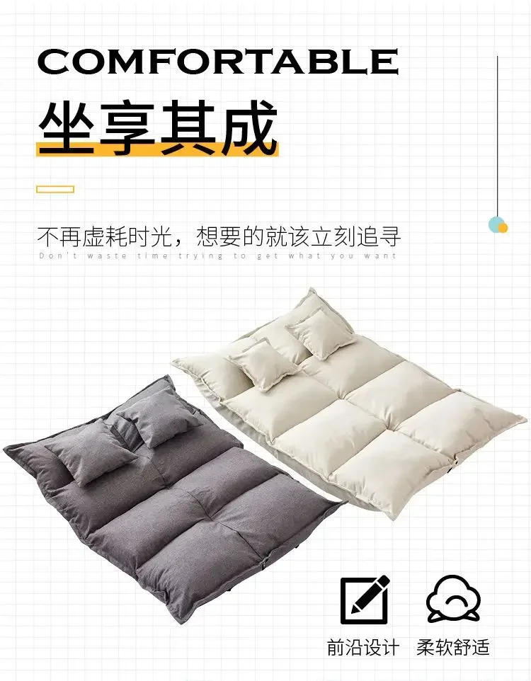 Description Picture 5 of itemJapanese Lounge Lazy Person Foldable Sofa Bed on The Ground Floor Balcony Sofa Mobilier Gaming Chair Living Room Couch Sofa