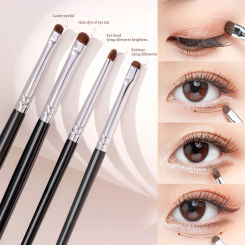 Detail Small Eyeshadow Makeup Brushes Eyebrow Brush Flat Fine Eyeliner Brush Highlights Smudge Silkworm Shadow Brush MakeUp Tool