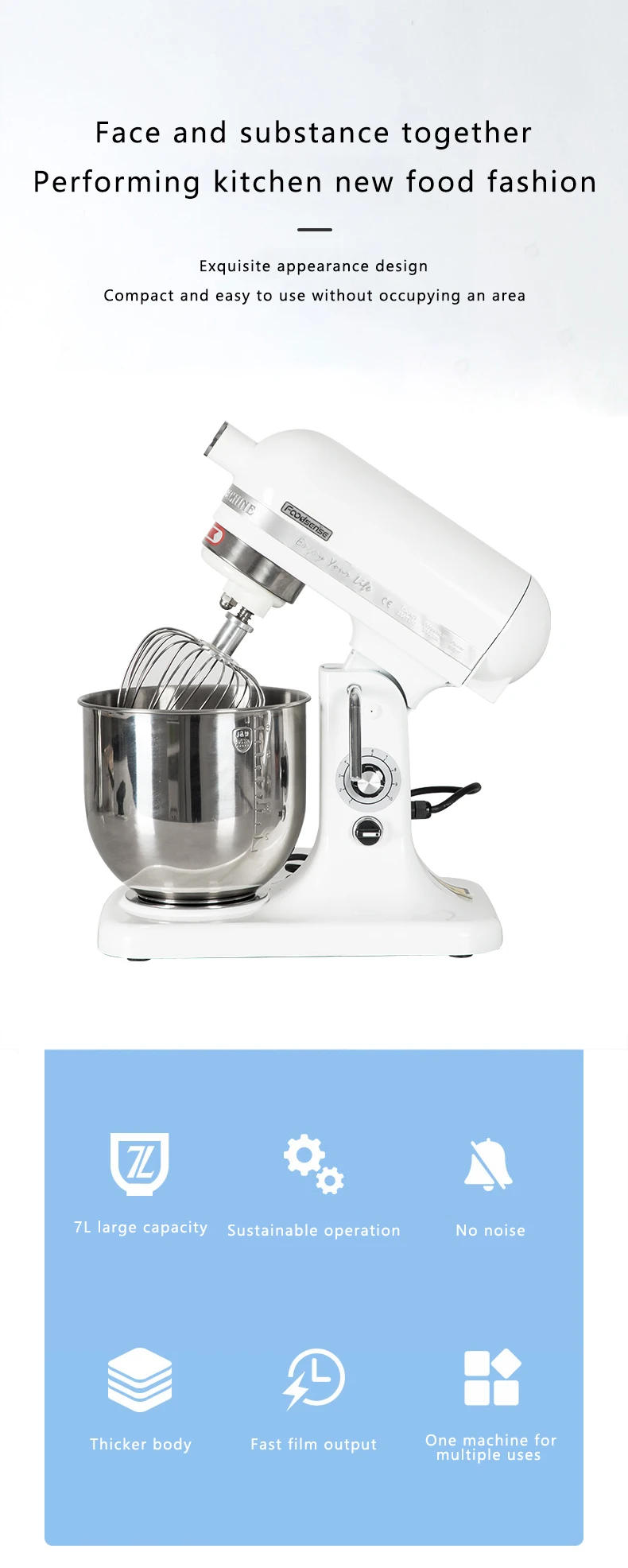 Description Picture 2 of itemCommercial Bakery Equipment Automatic Baking Cake Mixer Planetary Mixer /Electric Food Stand Mixer/Bread Dough Mixer