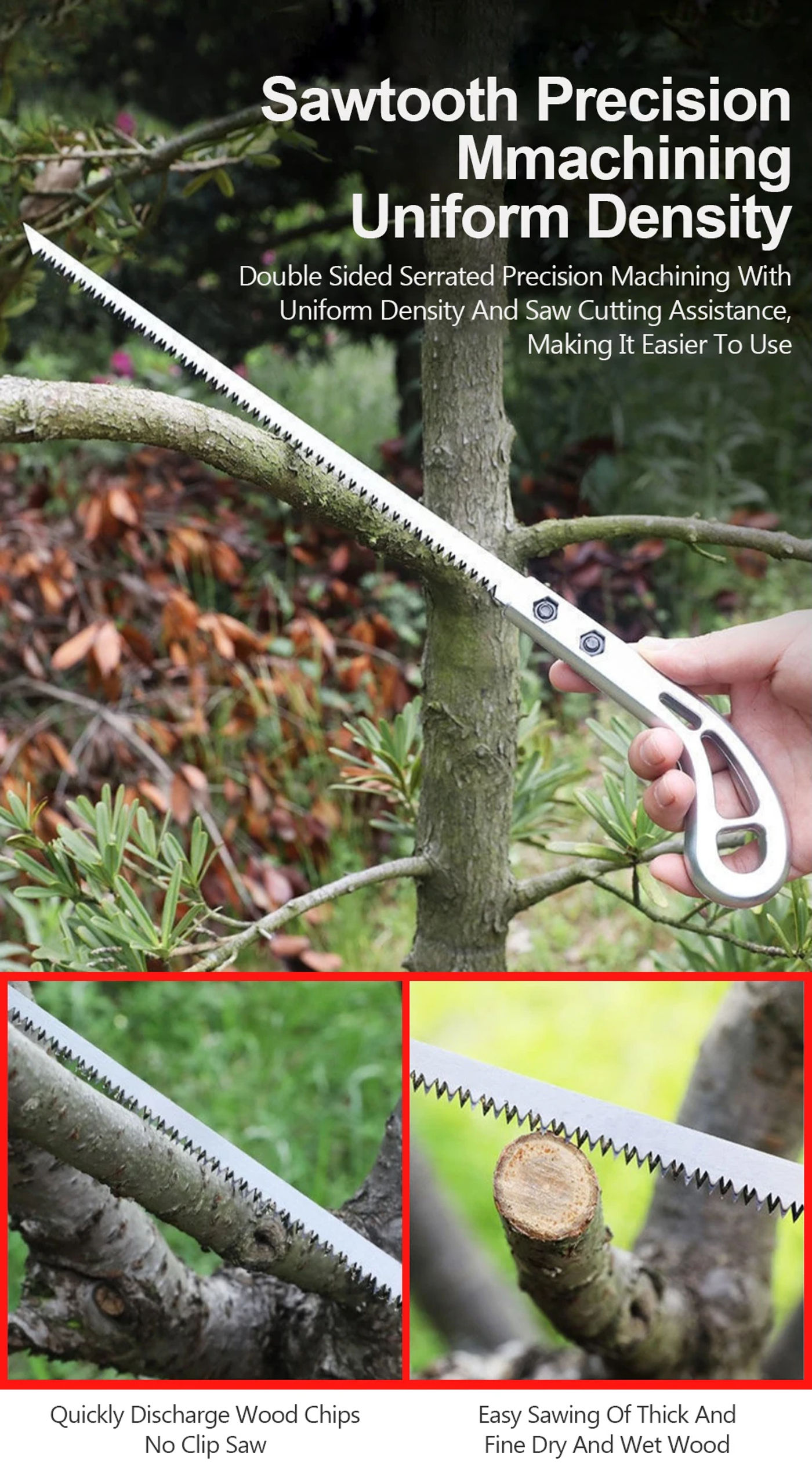 Description Picture 6 of itemSK5 Detachable Chicken Tail Handle Saw Garden Pruning Tree Felling Cutting Woodworking Tool Shaped Hand Pulled Multifunction Saw