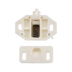 5pc Furniture Cabinet Closet Door Roller Catch ABS Roller White For A Quick And Easy Installation Home Improvement Building Hard