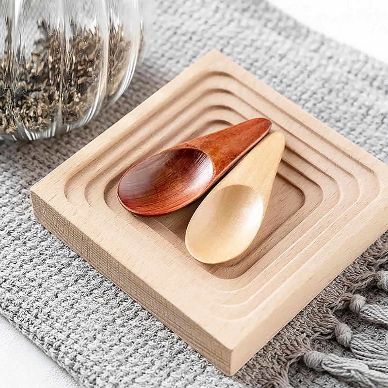 Description Picture 6 of item1PC Wood Mini Tea Spoon Condiment Scoop Flatware Coffee Tea Small Mini Sugar Spoon Coffee Spoon Kitchen Gadgets