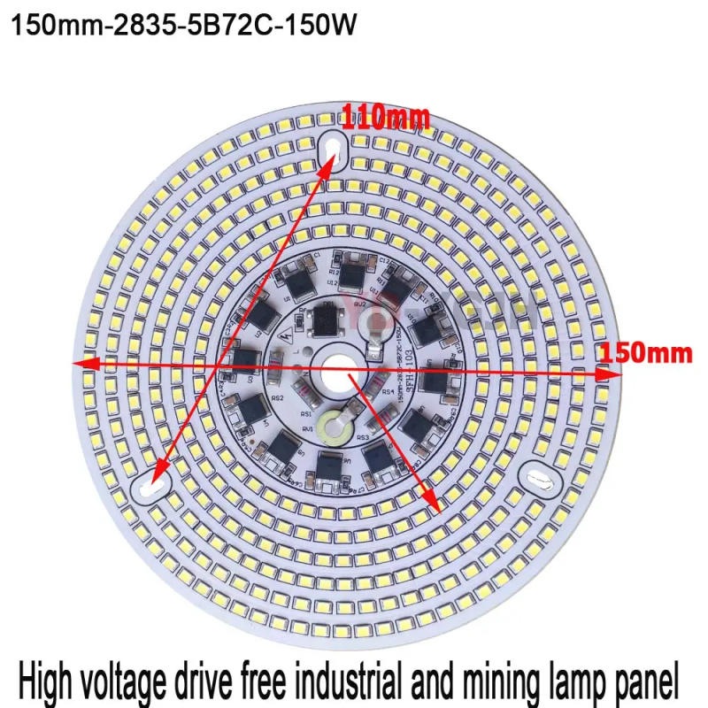Description Picture 5 of itemUltra bright No Driver Light Linear Panel LED chip 50W 100W 150W 200W light board for Full Power DIY High Bay Lamps