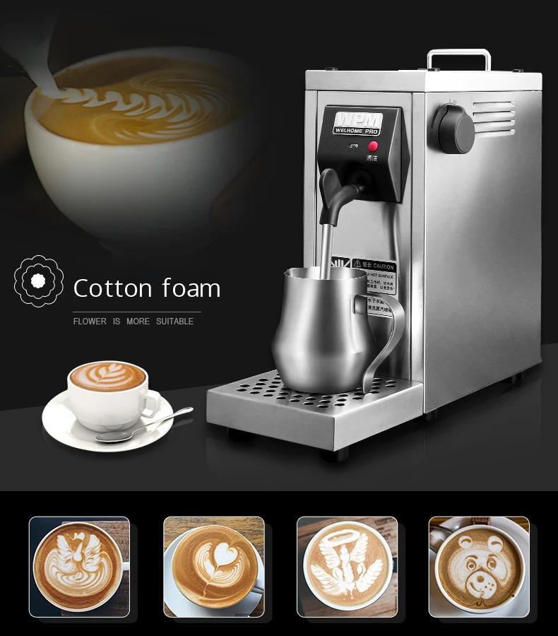 Description Picture 6 of item220v WPM Automatic Milk Frother Commercial Professional Italian Intelligent Automatic Steam Milk Frother Machine Coffee Shop