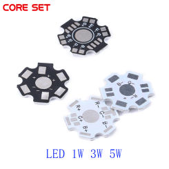 10PCS Aluminum Lamp RGB Base Plate PCB Board Heatsink Radiator Substrate 20mm Star DIY Cooler for High Power Watt LED 1W 3W 5W