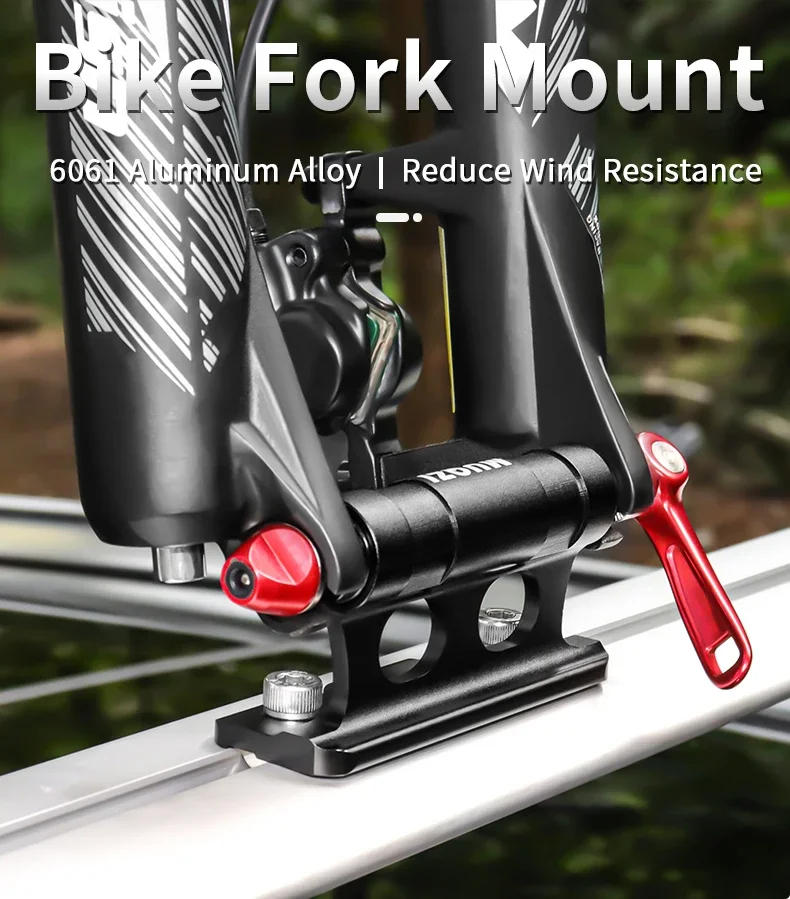 Description Picture 2 of itemMUQZI Bike Car Carry Mount Rack MTB Road Bicycle Quick Release Thru Axle Carrier Fork Mount Car Roof Rack Bracket DROPSHIPPING