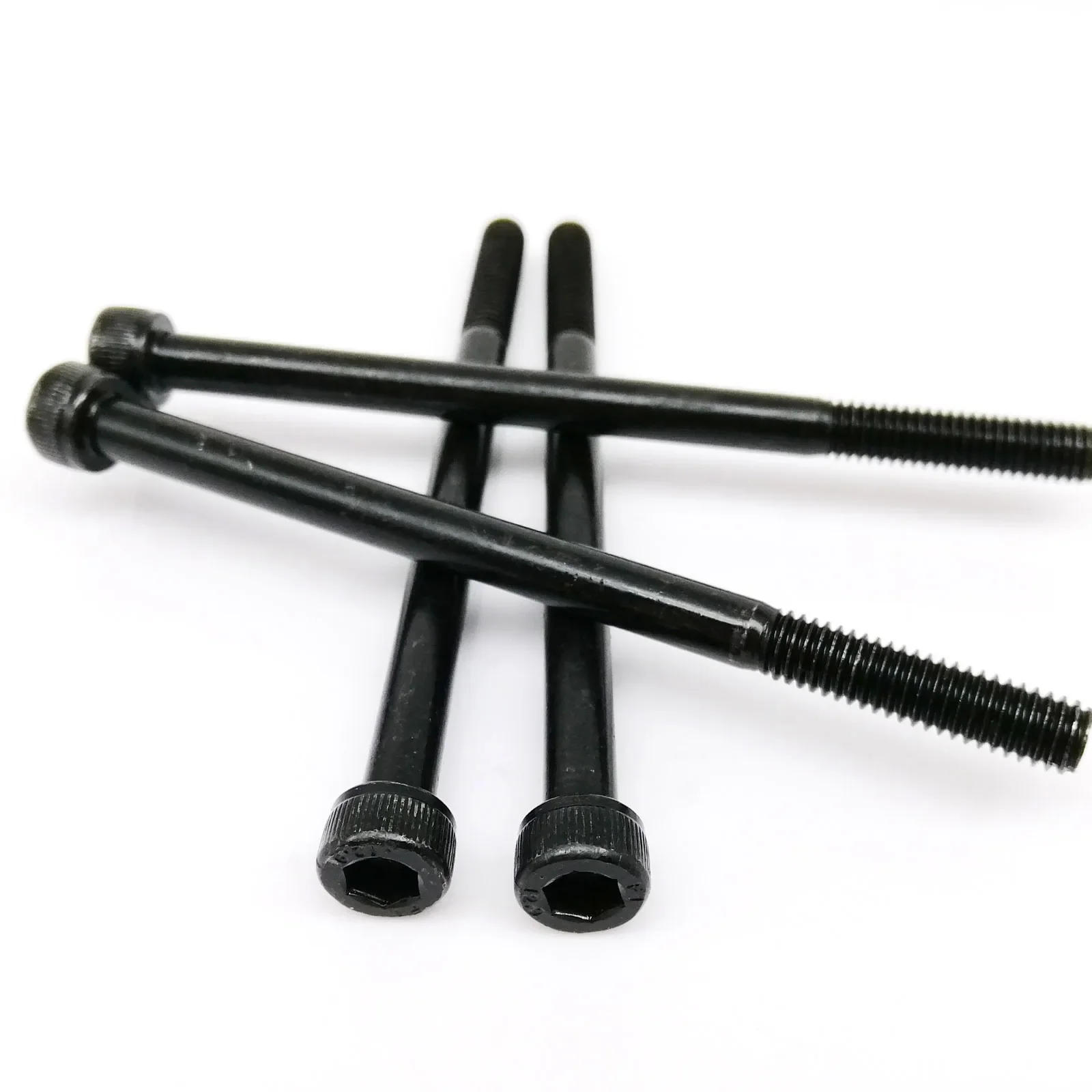 Description Picture 5 of item10pcs M3 M4 M5 M6 M8 Black Grade 12.9 Steel Lengthened Long Allen Hexagon Hex Socket Cap Head Screw Bolt Half Thread L=30-100mm