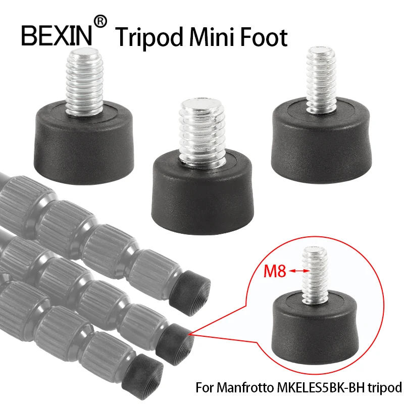 Description Picture 2 of itemBEXIN Rubber Camera Manfrotto  Monopod Tripod Foot Pad M8 1/4 3/8 Inch Anti Slip Tripod Release Foot Pad For Tripod Monopod Leg
