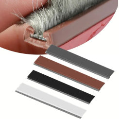 1 PCS Door Seal Draft Stopper With Brush Door Bottom Seal Strip Weatherstrip Rubber Door Sweep Seal Dustproof Soundproof 100CM