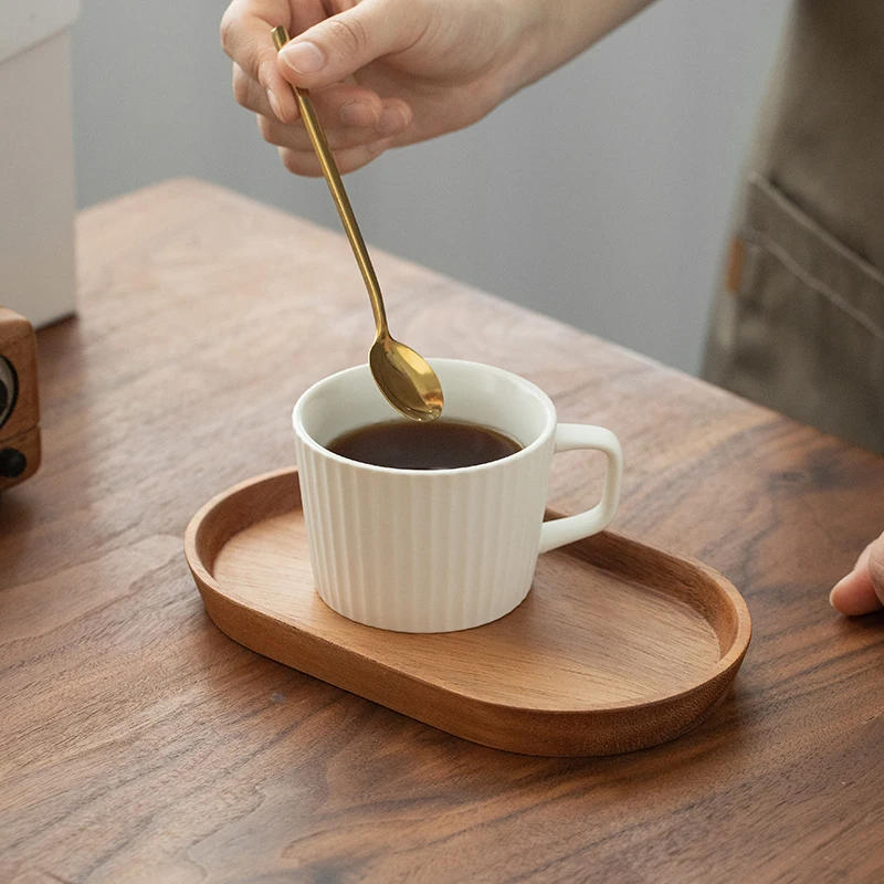 Description Picture 5 of itemKitchen Accessories High quality Wooden Serving Tray Walnut Coffee Tray Saucer Tea Dessert Sushi Fruit Plate Storage Pallet