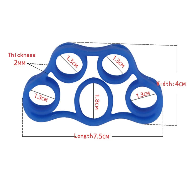 Description Picture 2 of itemHand Gripper Silicone Expander Exercise Grip Wrist Strength forearm Finger Trainer Fitness Elastic Wrist decompression durable