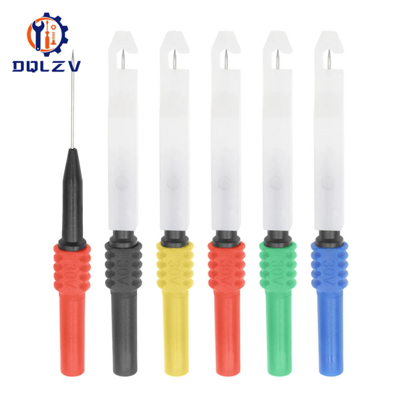 Description Picture 3 of item30V Car Multimeter test Tip Probes Diagnostic Tool Extention Back Insulation Wire Piercing Tester Needle Tip Repair Accessiries