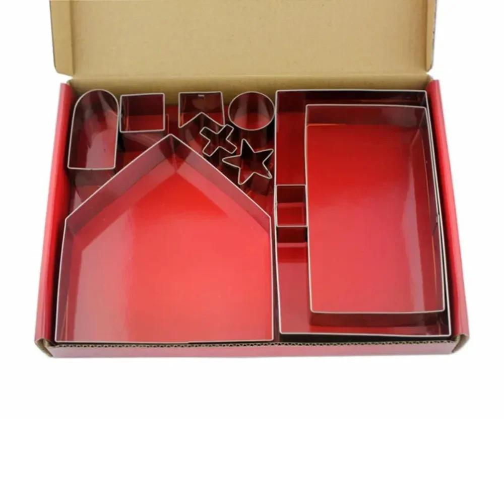 Description Picture 6 of item10Pcs/set Christmas Cookie Cutters Moulds Stainless Steel Xmas Theme Biscuit Mold DIY Dessert Pastry Decoration Baking Tools