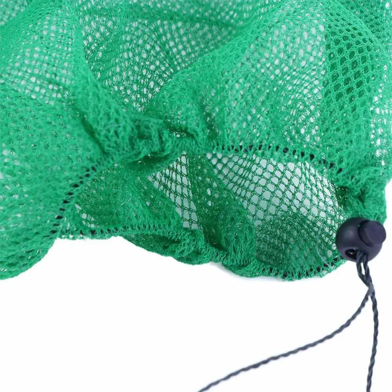 Description Picture 5 of itemPortable Fishing Accessories Green Small Grid Thickening Folding Mesh Bag Live Fish Nets Nylon Mesh Bag Fish Nets Bag