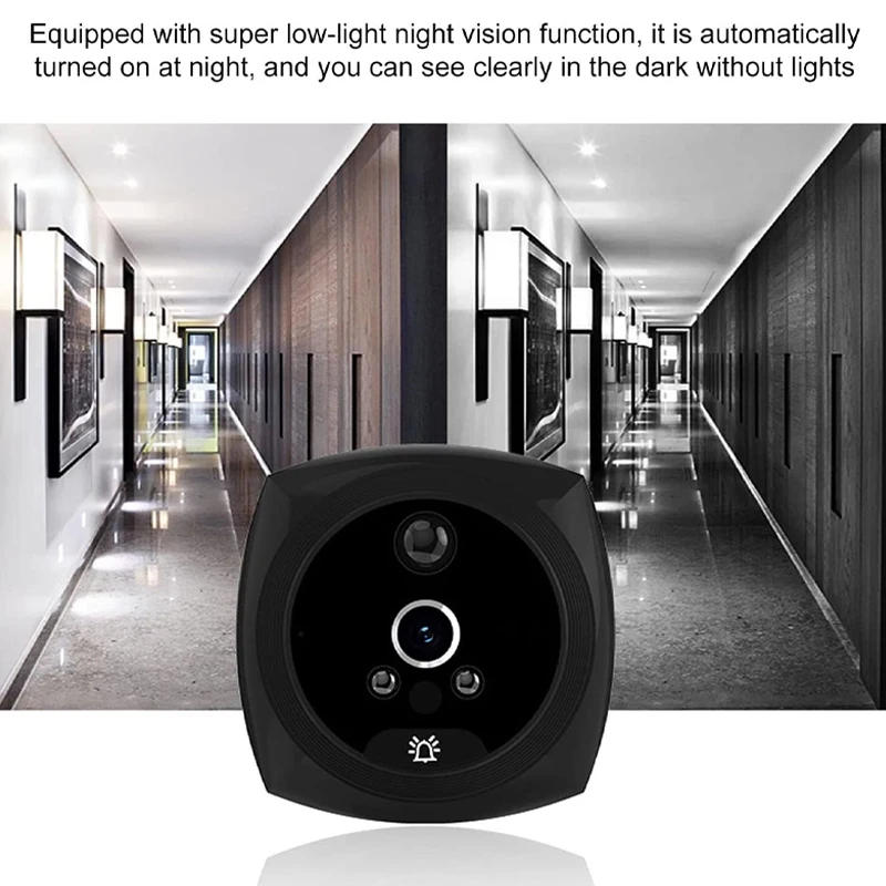 Description Picture 5 of item4.5" Monitor Digital Peephole Door Viewer LCD Screen Video Doorbell Camera 145 Degree Angle PIR Night Vision Motion Detection