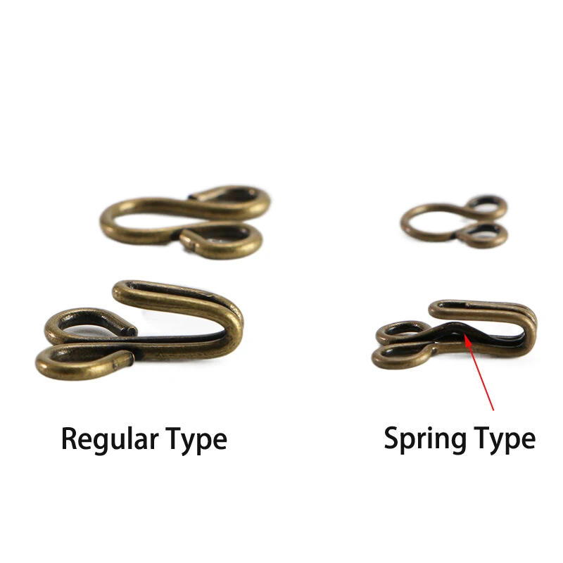 Description Picture 6 of item100 Sets Invisible Sewing Hook & Eye Closure for Clothing Bra Jacket Hooks Replacement Sewing Craft Buckle Garment Accessories