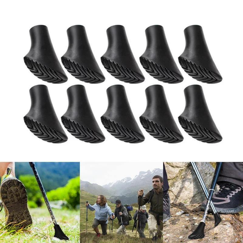 Description Picture 4 of item10Pcs Trekking Pole Tips Replacement Rubber Feet Nordic Walking Stick Pads Rubber Buffers Trekking Poles Protectors for Climbing
