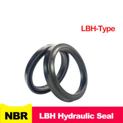 NBR LBH Type Dust Prevention Radial Hydraulic Seal Nitrile Rubber Shaft Piston Rod LBH Type Shaft Sealing Ring Gasket IDxODxTHK