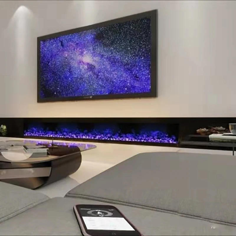 Description Picture 6 of itemMist Insert Neon Flame Decorative Smart Fire Place  3d Vapor Steam Water Fireplace 1800x200x200mm