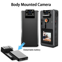 Vandlion A53 HiFi 1296P Body Camera 2130mAh Long Recording Time OTG Detachable Battery Dash Cam Night Vision Video Recorder