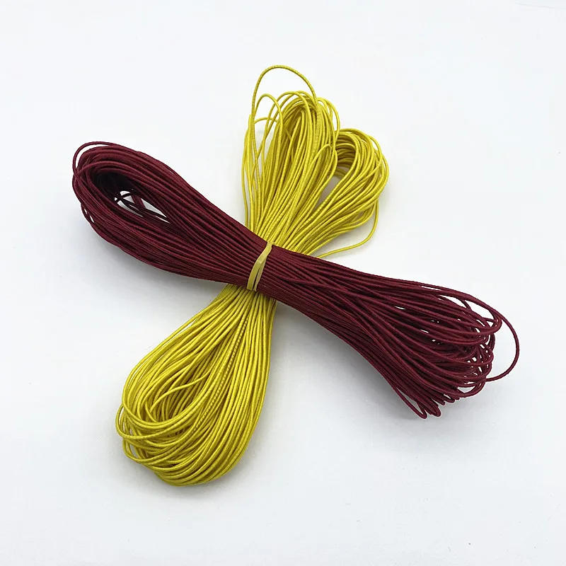 Description Picture 4 of itemNew 1.0mm 21yards Colour High-Elastic Round Elastic Band Rubber Band Elastic Cord Diy Sewing Craft