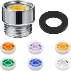 Shower Head Flow Control Valve Set Water Saver Device Flow Reducer Limiter 6 Different Flow Hose Restrictor Bathroom Accessories