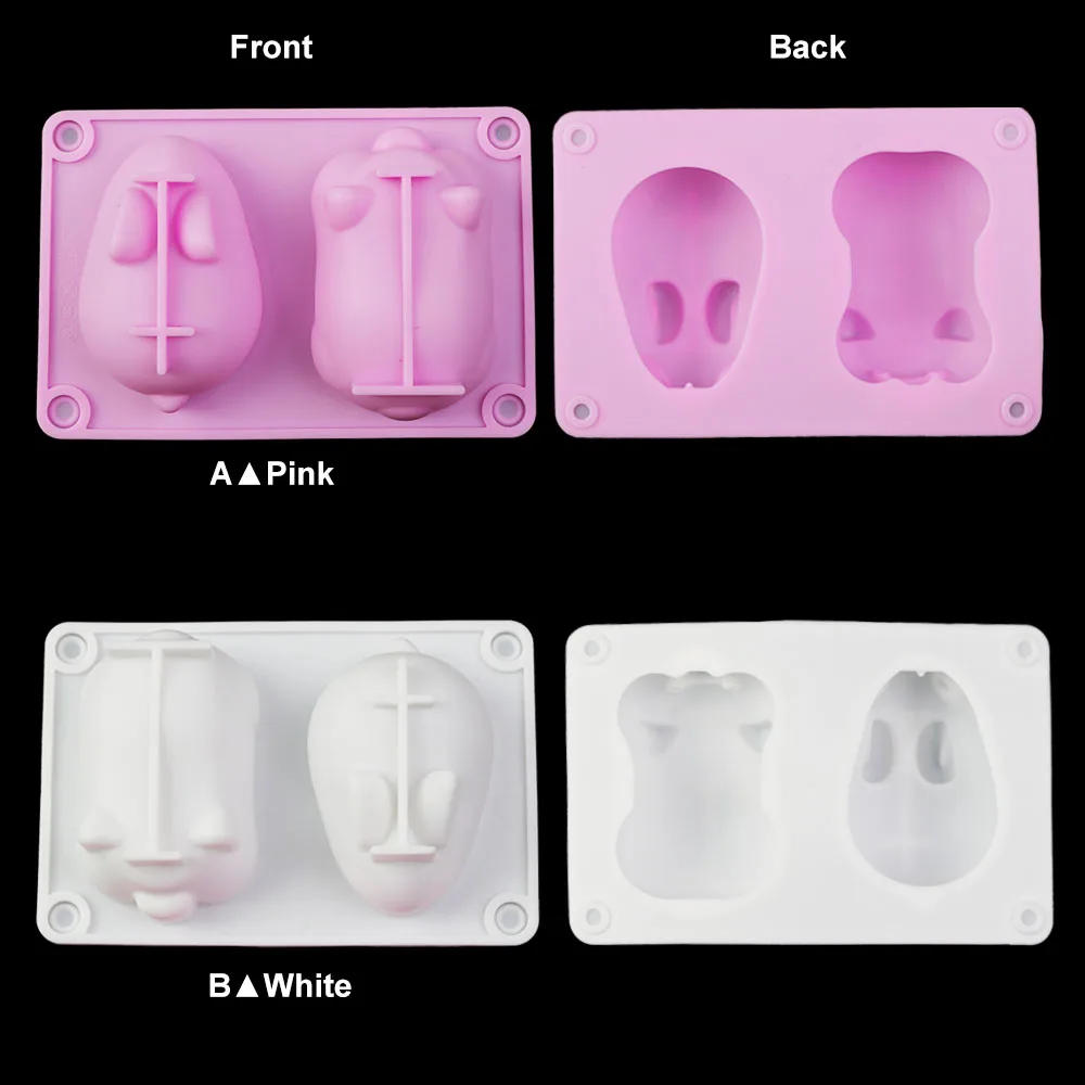 Description Picture 6 of item2022 New 3D DIY Baking Tools Non-stick Silicone Cake Mold Rabbit Pig Shapes Chocolate Mold for Pastry Pudding Jelly