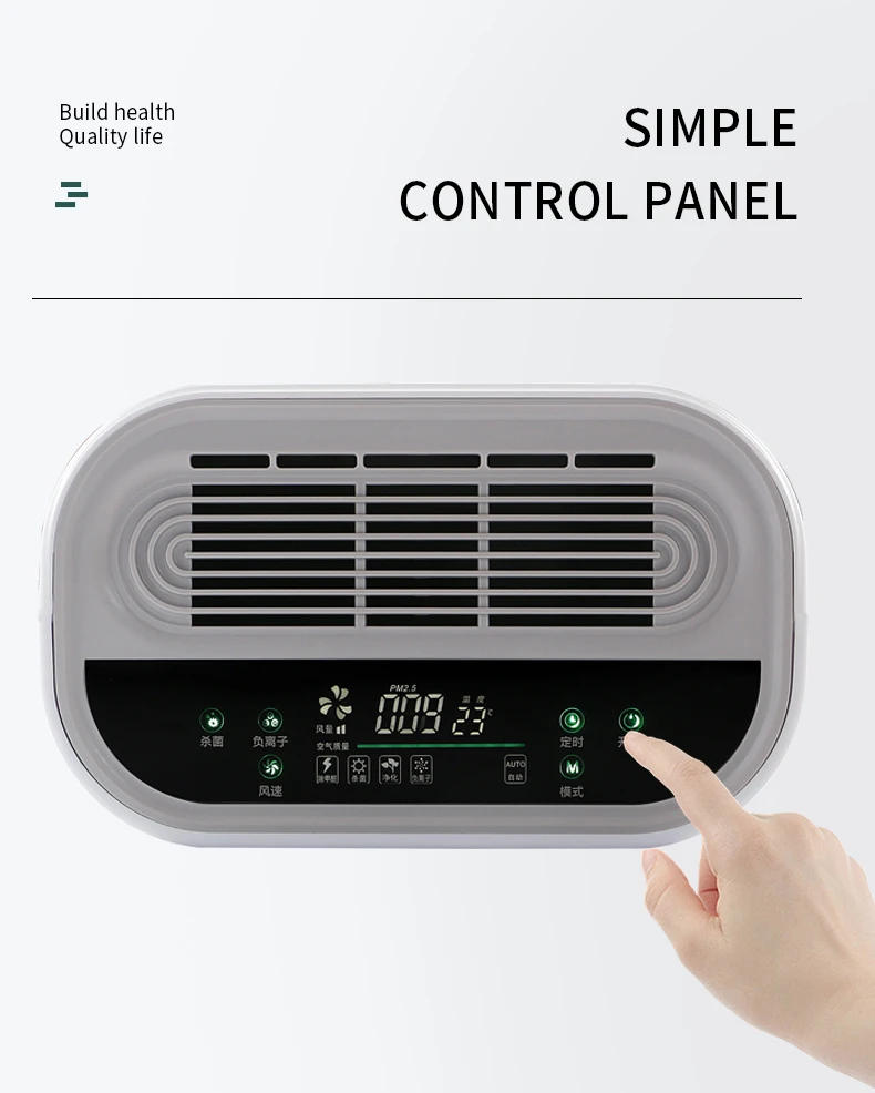 Description Picture 5 of itemPM2.5 Portable Negative Ions Air Purifiers UVC Air Purification H13 Hepa Filter Air Purifier