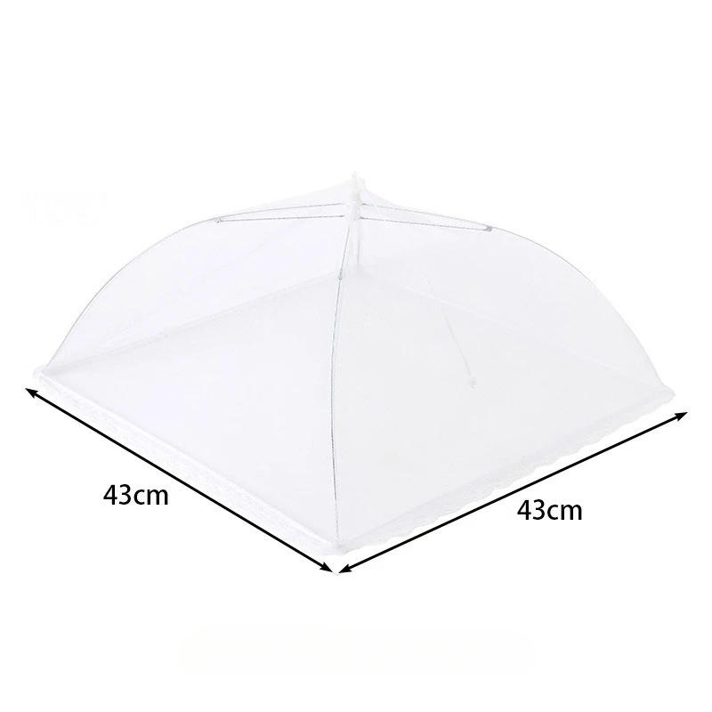 Description Picture 5 of item1Pc Mesh Food Cover Folding Washable Flies Tables Cover Insect Proof Protective Dish Covers Home Kitchen Gadgets Accessaries
