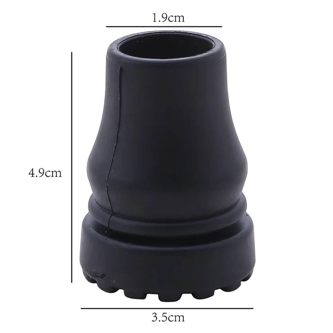 Description Picture 6 of item16-22mm Rubber Pad Cap Antiskid Walking Stick Crutch Cane Bottom Pads Cover Protector Climbing Hiking Trekking Pole Tip