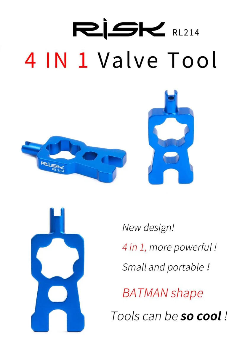 Description Picture 3 of item4 IN 1 Valve Core Remover Tool and Aluminum Bicycle Presta Valve Cap Schrader Valve Cover Dustproof for MTB Road Bike