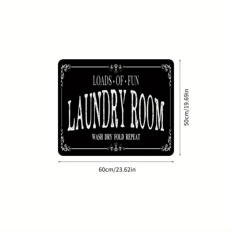 Description Picture 5 of item50X60cm Vintage Checkered Printed Washing Machine Dust Cover Pad, Quick-Dry Absorbent Protective Top Mat For Washer And Dryer