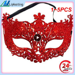1~5PCS New Fashion Luxury Venetian Masquerade Mask Women Sexy Fox Eye Mask for Fancy Dress Christmas Halloween Party