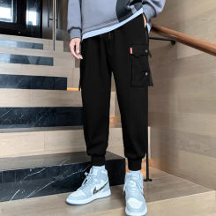 Workwear pants for men's spring, autumn, and summer leggings, casual pure cotton loose sports pants Sold 7000+