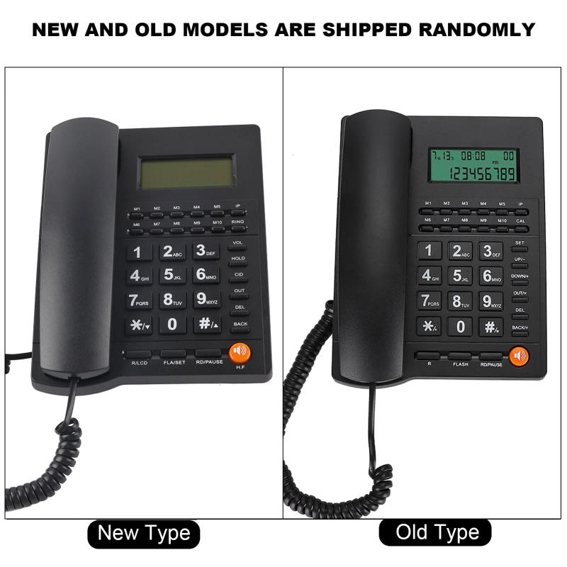 Description Picture 4 of itemCaller ID Telephone Landline Phone Desktop Corded Fixed Phone for Home Hotel Office Restaurant Black
