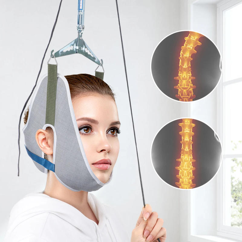 Description Picture 4 of itemOver Door Hanging Neck Traction Kit Cushion Belt Brace Adjustable Cervical Correction Stretcher Back Head Massager