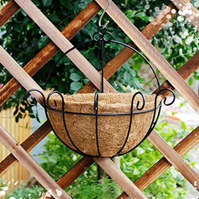 Description Picture 4 of itemDurable Hanging Basket Liner Planter Round Coconut Fiber Replacement Liners for Flower Pot Home Outdoor Garden Flower Holders
