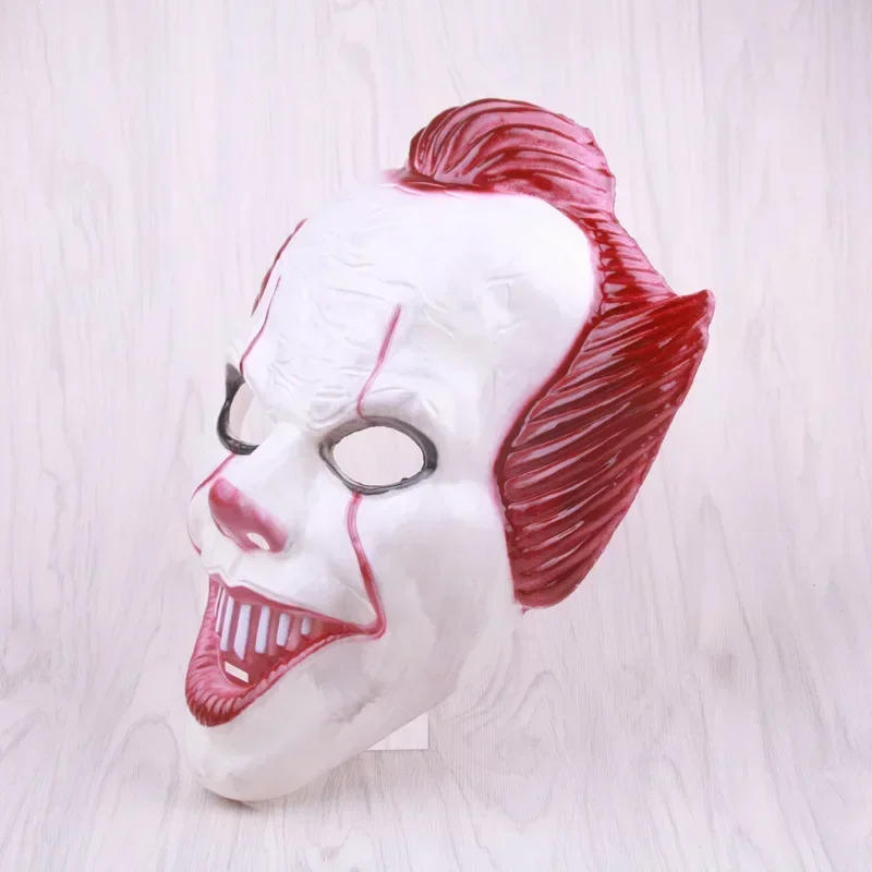 Description Picture 6 of itemHalloween Terrifying Clown Ghost Full Face Hot Mask Cosplay Wig Fur Horror Small Clown Mask Adult Frightening Party Costume Prop
