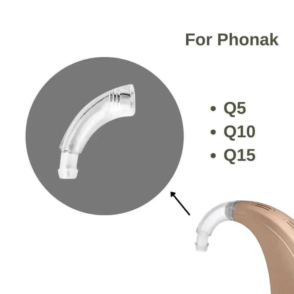Description Picture 3 of itemPhonak Earhook for Hearing Aids Phonak Q5 Q10 Q15 M P SP BTE Phonak Hearing Aid Earhook