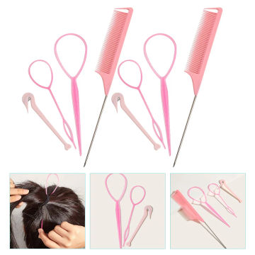 2 Sets Hair Braiding Tools DIY Hair Styling Tool Kit Ponytail Maker Accessories Hair Braid Kit