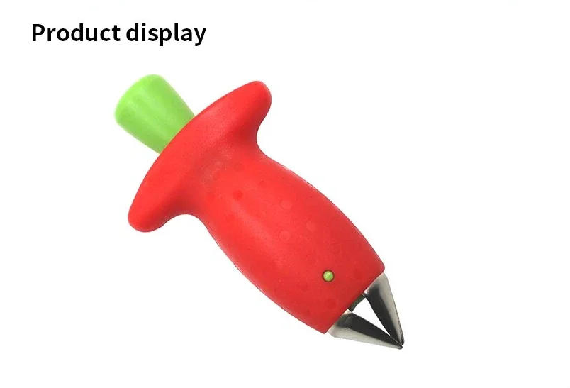 Description Picture 2 of itemStrawberry Slicer Cutter Strawberry Corer Strawberry Huller Fruit Leaf Stem Remover Salad Cake Tools Kitchen Gadget Accessories
