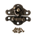 Vintage Zinc Alloy for Latch Hasp Pad Chest Lock Plate For Wood Jewelry Box Cabi 594C