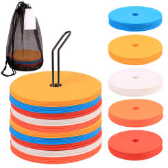 10pcs Soccer Flat Cones Marker Disc High Quality Football Basketball Training Aids Sports Training Equipment Accessories