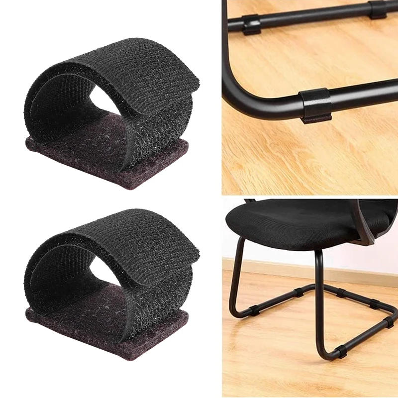 Description Picture 6 of itemOffice Chair Leg Felt Pads Covers Non-Slip Hook And Loop Fasteners Chair Feet Wrap Pads Protectors Hardwood Floor Glides