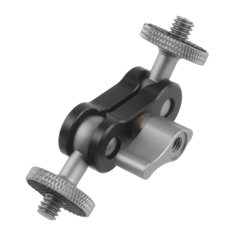 Description Picture 2 of itemDouble Ball head Magic Arm 1/4 inch Screw CNC for SLR Camera Tripod Cage Rig LED Video Light Microphone Field Monitor Load 1.5kg