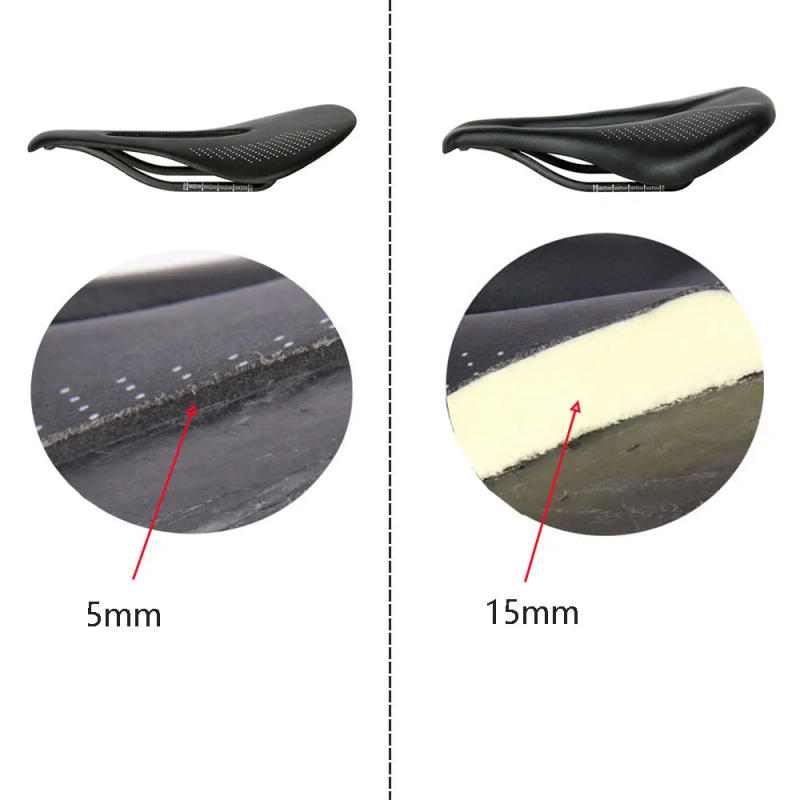 Description Picture 6 of itemNew 89g EVA Carbon Bike Saddle Comfortable Ultra-Light Saddle MTB Saddle 7x7mm Racing Bicycle Bicycle installation 240*143MM