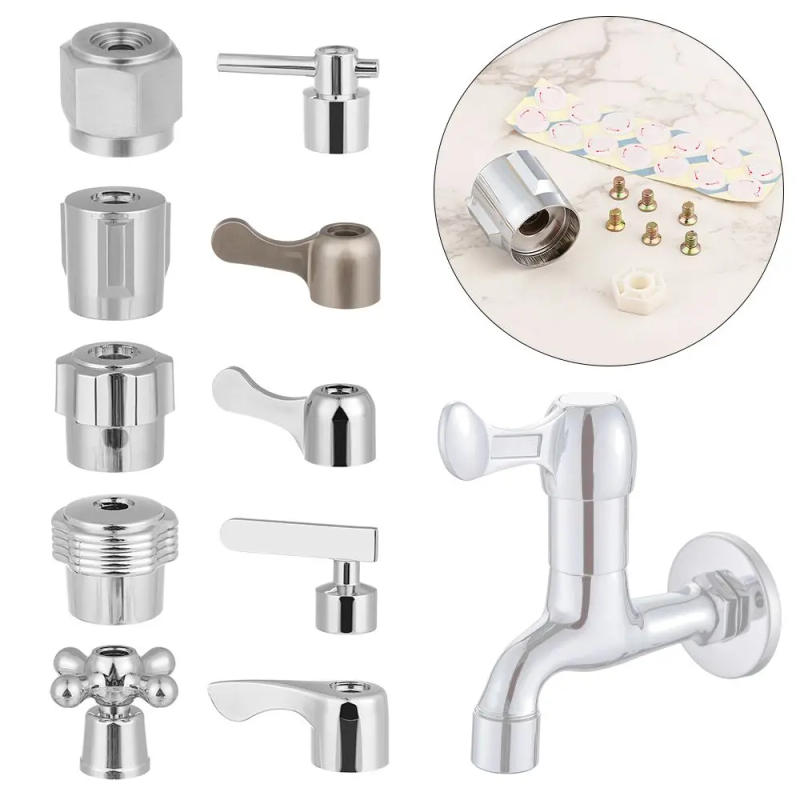 Description Picture 3 of itemFaucet Handle Triangle Valve Small Spout Universal Faucet Switch Handle Quick Open Valve Dish Basin Handle Bathroom Accessory