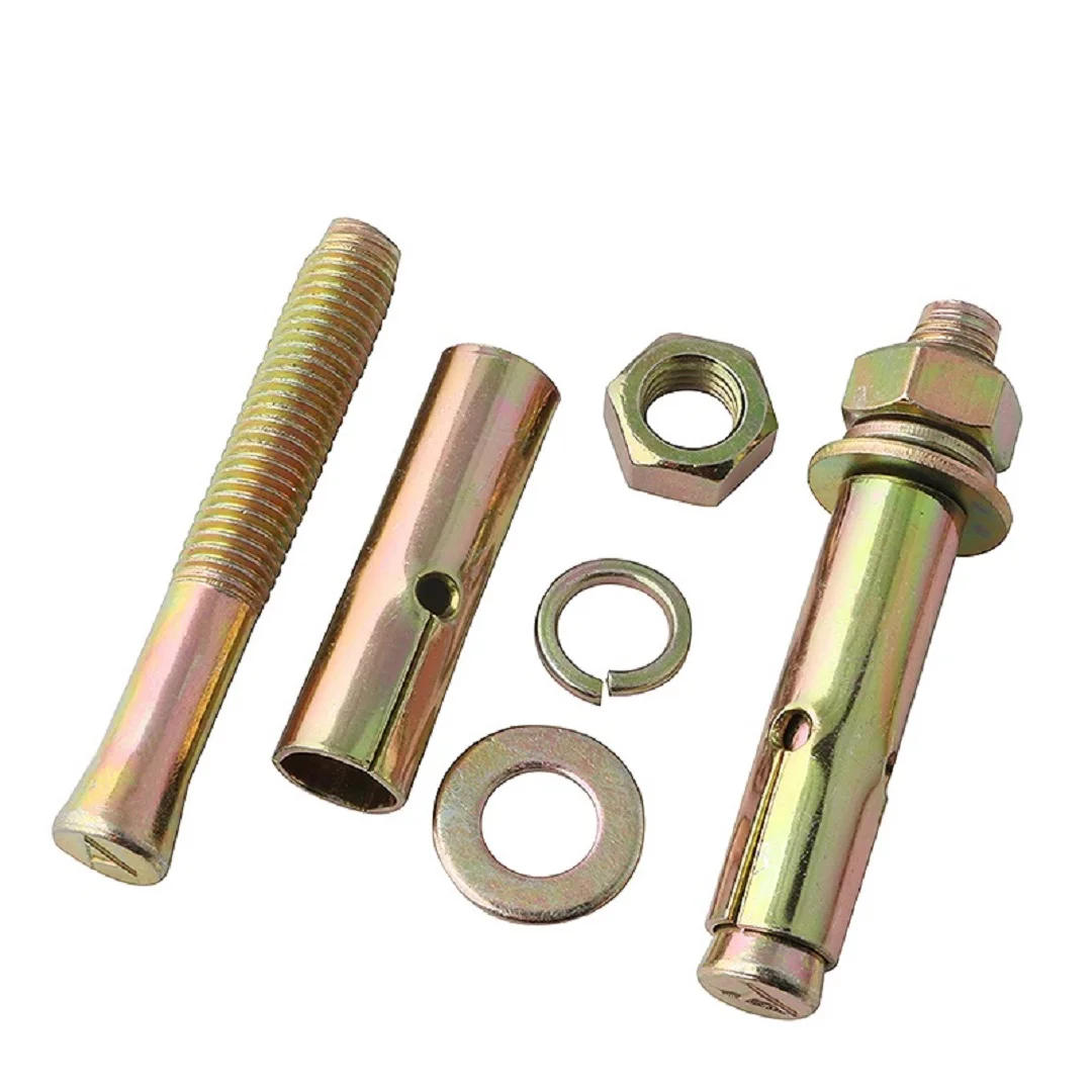 Description Picture 3 of itemM6 M8 M10 M12 M14 M16 M18 M20 Heavy Duty Expansion Bolt Anchor Yellow Zinc Plated Fix Bolts Sleeve Anchor for Concrete