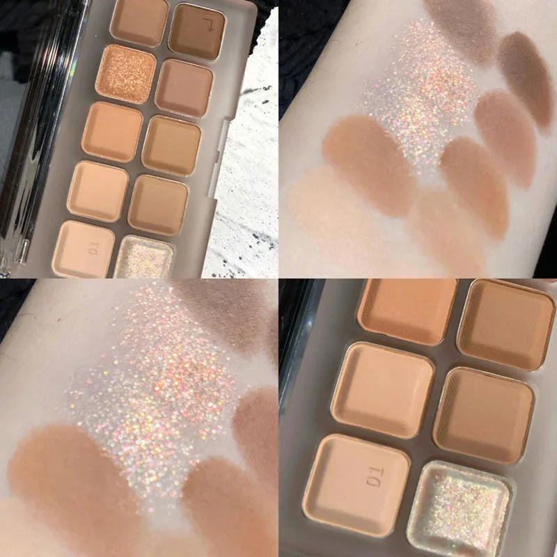 Description Picture 6 of item10-color Keyboard Eyeshadow Palette for Everyday Fashionable Eye Makeup Long Lasting Glitter Eye Shadow Makeup Palette Cosmetics