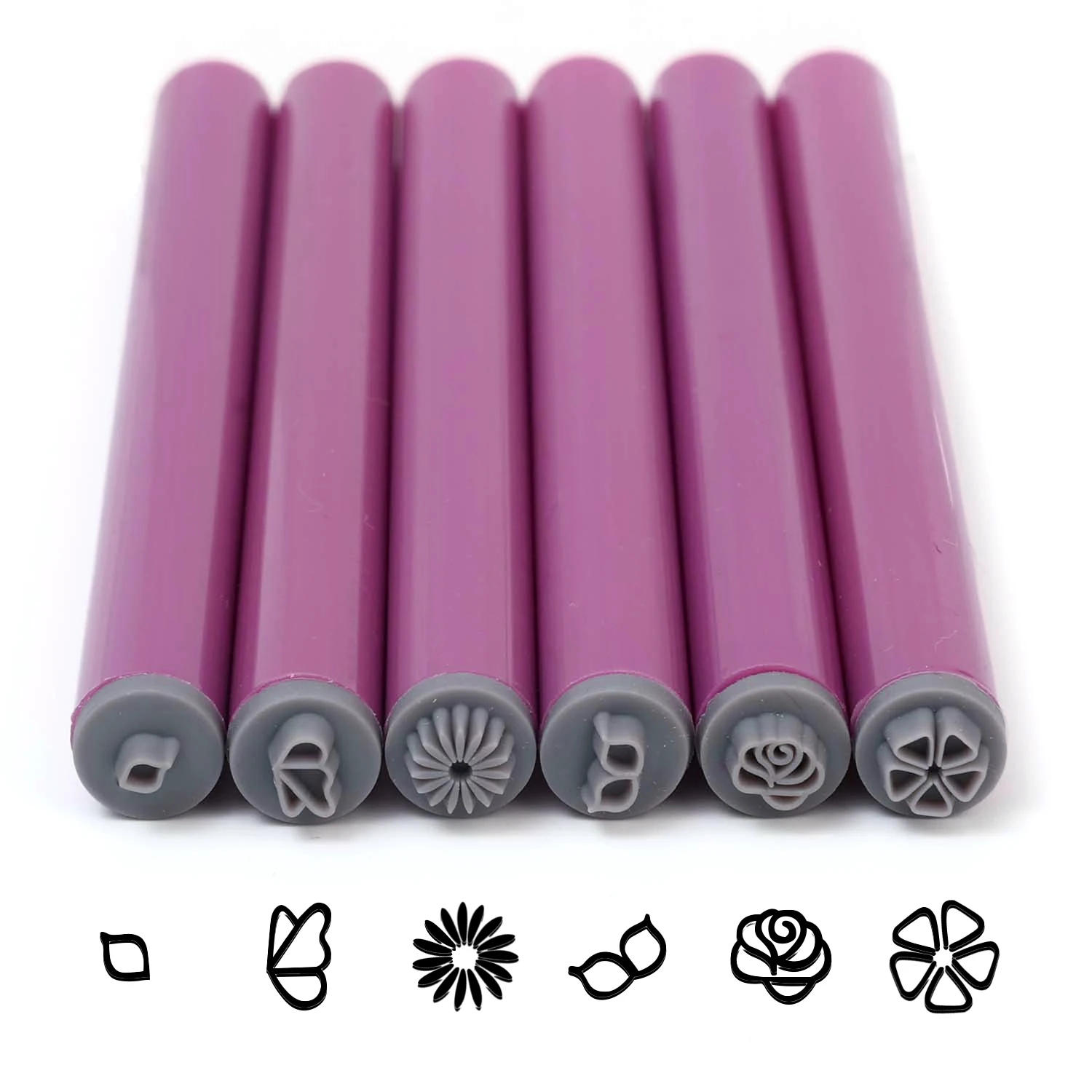 Description Picture 6 of item1-10pcs Flower Butterfly Pattern Nail Stamp Set Multifunctional Nails Painting Tool Nail Doodle Pen Art Brushstroke Templates